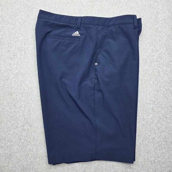 Adidas Men's Size 42 Golf Shorts Navy Blue Flat Front Performance Stretch - Picture 8 of 12
